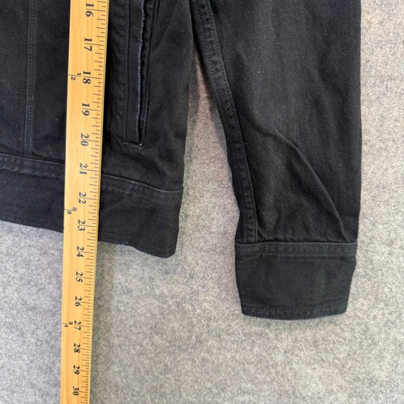 Rag & Bone x Playstation Trucker Jacket Adult XS Black Denim Embroidered Rare - Picture 7 of 14